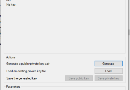 putty key gen