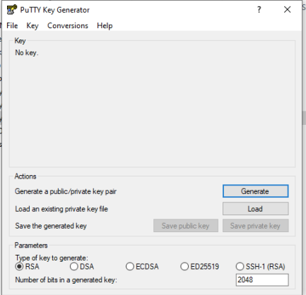 putty key gen